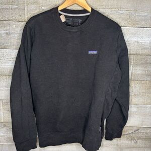 Patagonia medium P-6 mens uprisal Black Crewneck Sweater